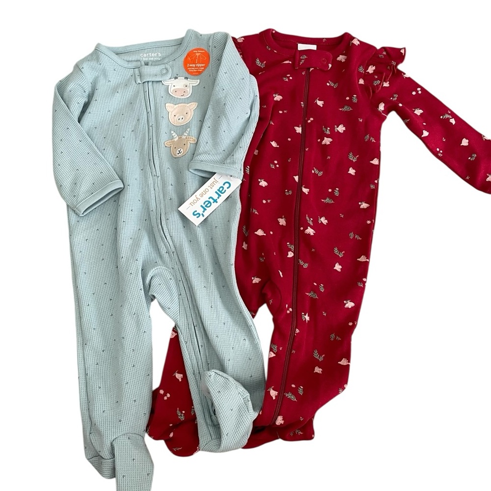 Carter's Baby Zip 2-Way Zip Mixed Cotton Sleep & Play Pajamas